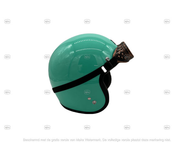 CE-gekeurde helm vintage turquoise